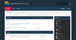 Desktop Screenshot of gayteenforum.org